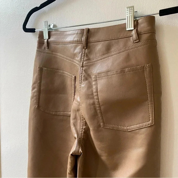 NWT Aritzia Melina pants brown chestnut 2 - Picture 8 of 8